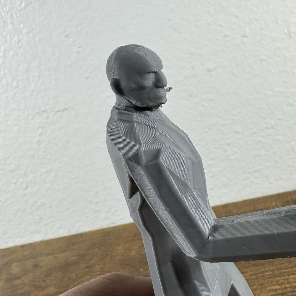 Team Fortress 2 Spy Figurine | 3D Printed Low Poly TF2 Spy Model 6in Prototype